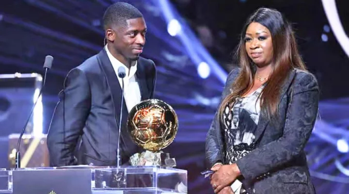 Dembele with Mom1