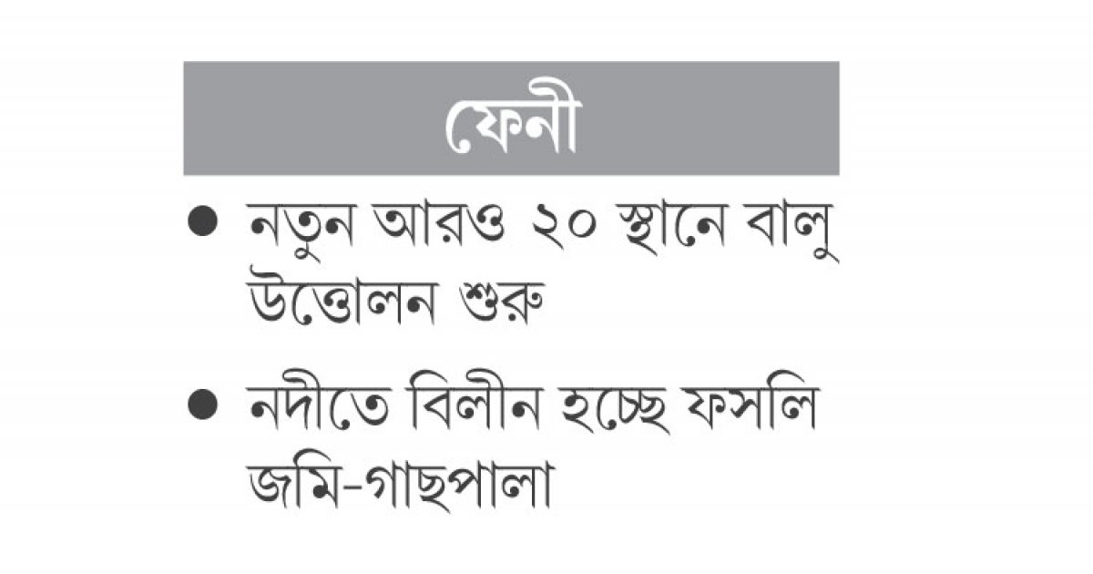 পরিবেশ বিপর্যয় ঘটিয়ে বালু উত্তোলনের মচ্ছব