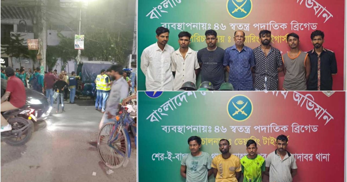 জেনেভা ক্যাম্পে সেনাবাহিনীর অভিযান, অস্ত্র-মাদক উদ্ধারসহ ১১ গ্রেপ্তার