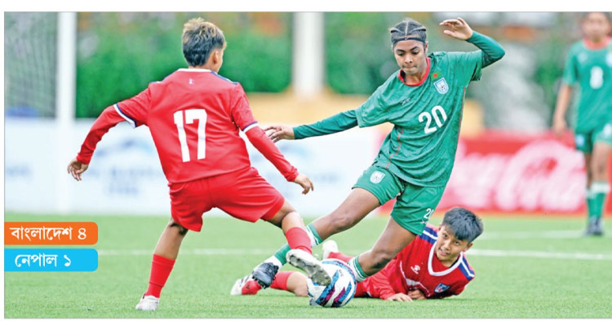 প্রীতির হ্যাটট্রিকে জয় বাংলাদেশের