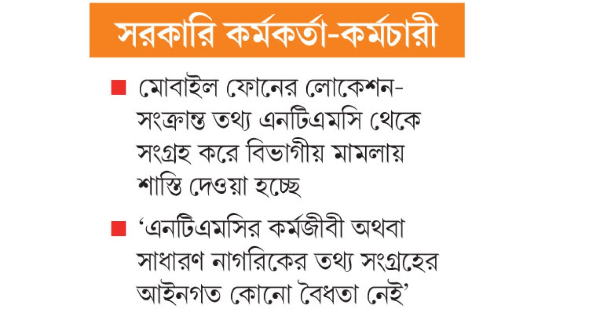 অন্যায্য নজরদারিতে শাস্তি