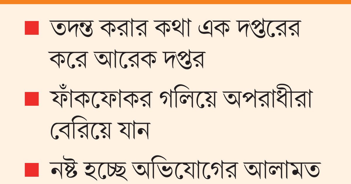 মানুষের কাঁধে তদন্ত ফাঁদ
