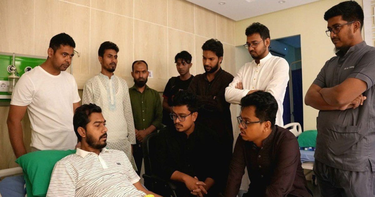 নুরকে দেখতে হাসপাতালে সাদিক কায়েম-ফরহাদ