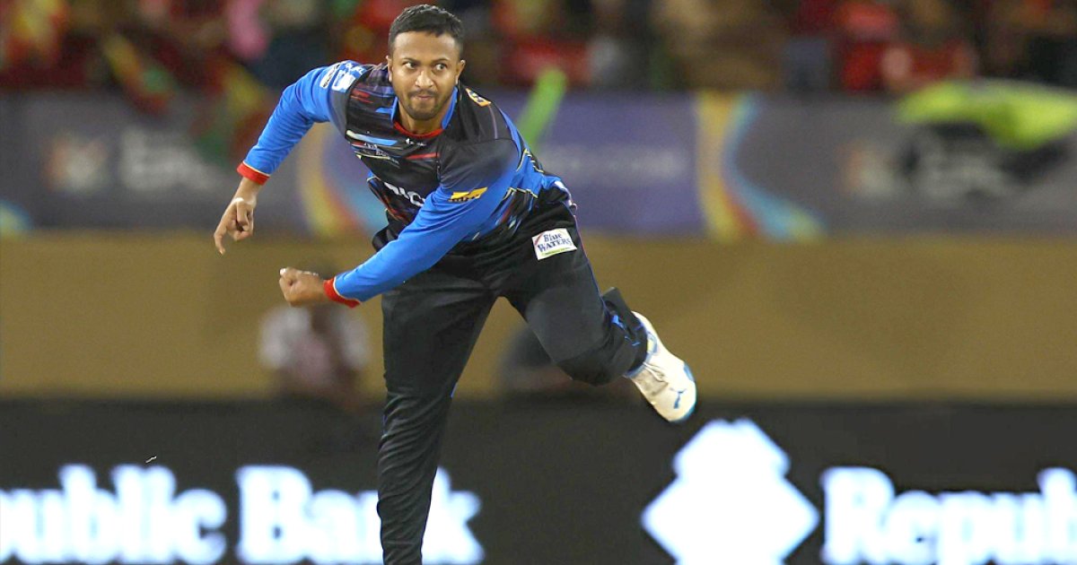 অ্যান্টিগার পঞ্চম জয়ে সাকিবের ১ রান ১ উইকেট