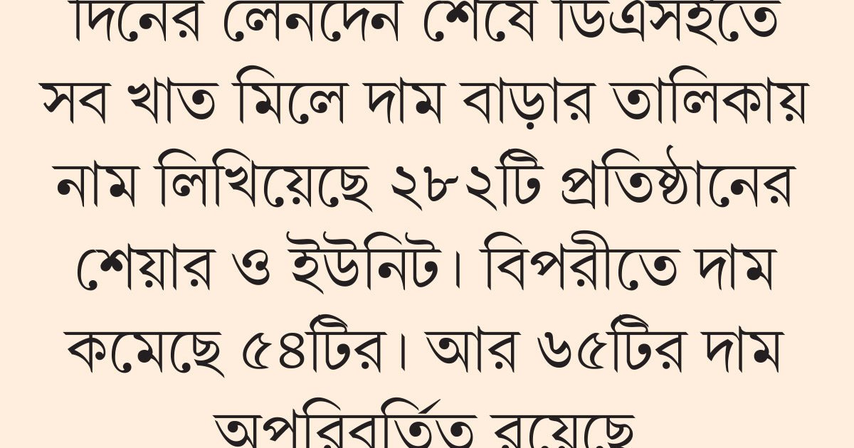 শেষ কার্যদিবসে বড় উত্থান