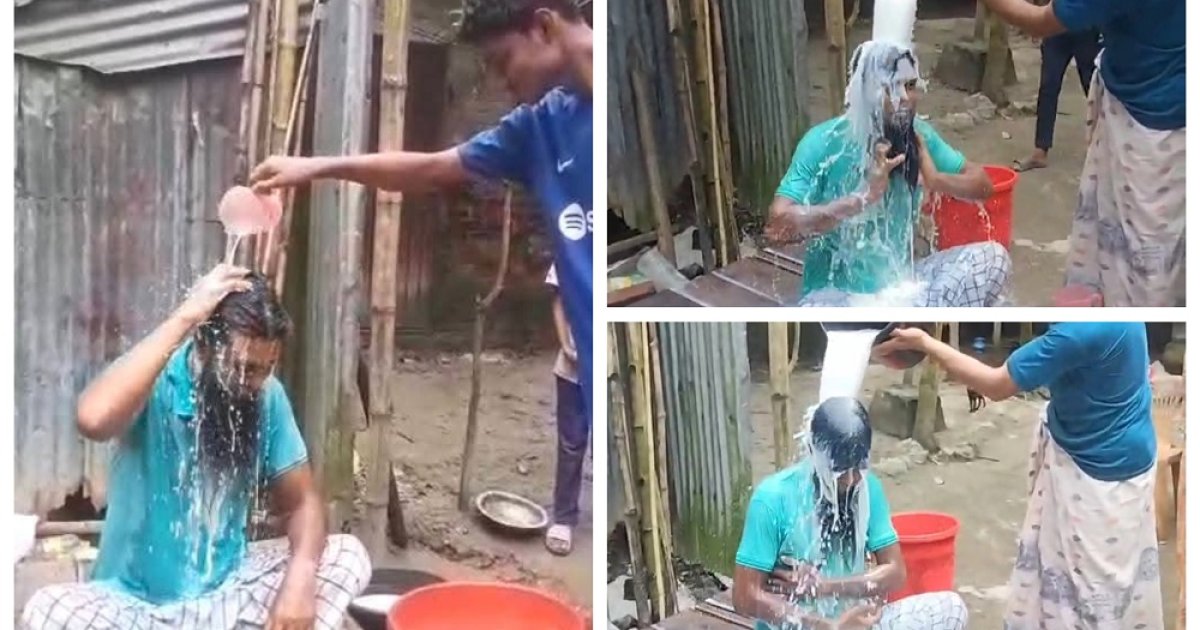 স্ত্রীকে তালাক দিয়ে এক মণ দুধ দিয়ে গোসল করলেন লিটন