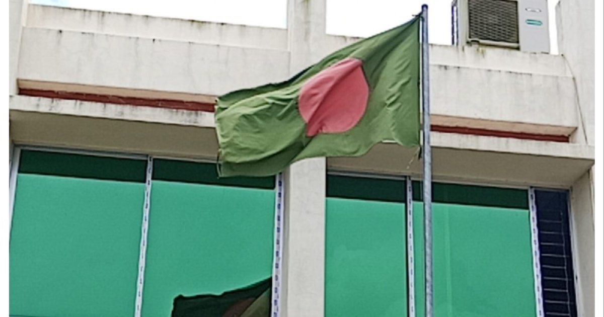 পায়রা সেতুর টোল প্লাজায় উড়ছে ছেঁড়া জাতীয় পতাকা