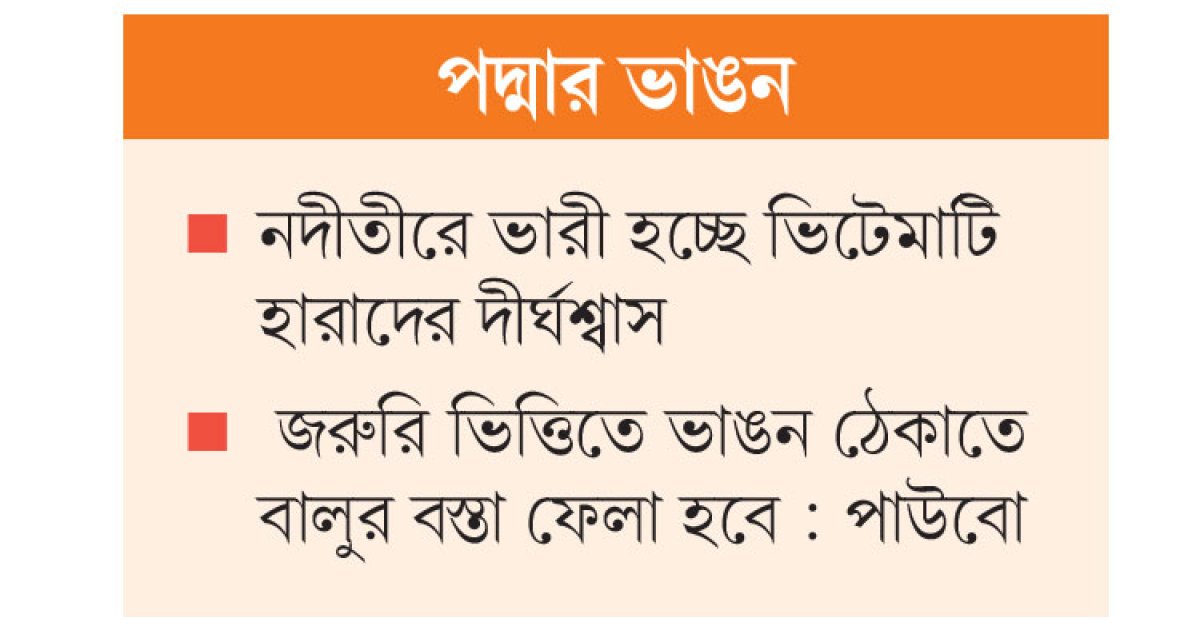 বিলীনের ঝুঁকিতে নর্থচ্যানেল ইউনিয়ন