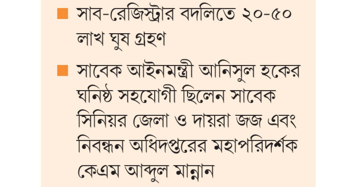 জজ মান্নানের সম্পদের খোঁজ