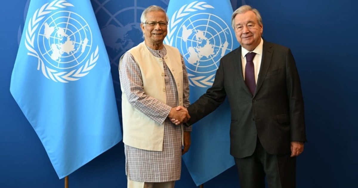জাতিসংঘ প্রধানের সঙ্গে ড. ইউনূসের বৈঠক