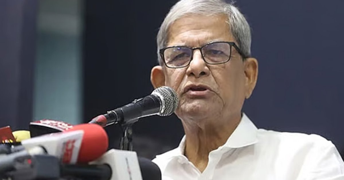 নির্ধারিত সময়েই হচ্ছে জাতীয় নির্বাচন: মির্জা ফখরুল