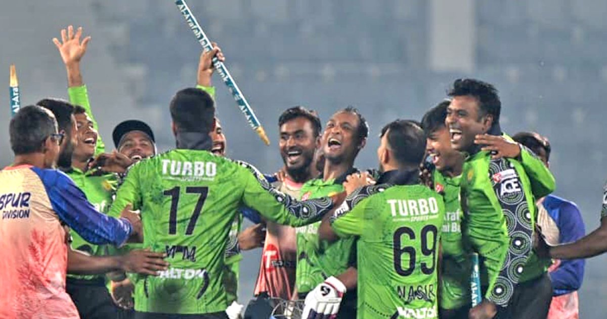'ছক্কা নাঈম' ৫ বাউন্ডারিতে শিরোপা জেতালেন রংপুরকে