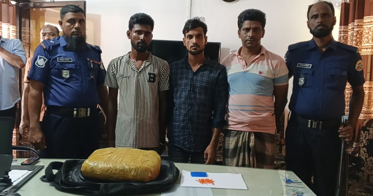 তালতলীতে গাঁজা ও ইয়াবাসহ গ্রেপ্তার ৩