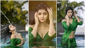 নজর কাড়লেন স্নানরত সোহানা সাবা