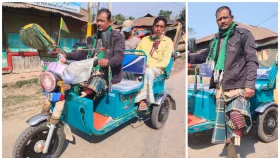 এক পায়ে ৬ সদস্যের পরিবারের ভার