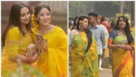 বসন্তে নগরজুড়ে তারুণ্যের উচ্ছ্বাস&nbsp;