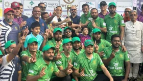 রিদম গ্রুপ ক্রিকেট টুর্নামেন্টের চ্যাম্পিয়ন গোল্ড এয়ার&nbsp;