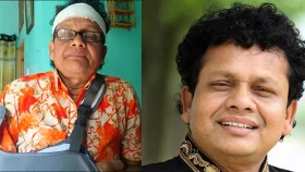 ছাদ থেকে পড়ে আহত নকুল কুমার