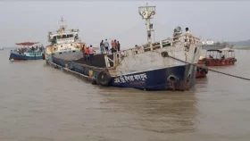 পশুর নদীতে ফের কয়লাবোঝাই কার্গো জাহাজডুবি