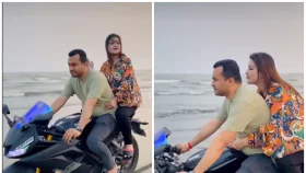 রাকিবের সঙ্গে রোমান্টিক মুহূর্তের ভিডিও শেয়ার করলেন মাহি