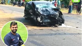 সড়ক দুর্ঘটনায় আহত থিরিমান্নে হাসপাতালে