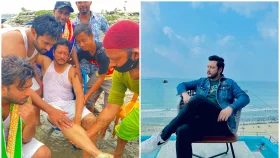 বঙ্গোপসাগরে লাফ দিয়ে গুরুতর আহত চিত্রনায়ক ইমন