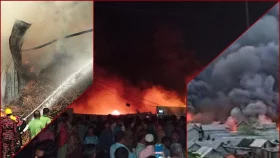 ঝড়-বৃষ্টির মধ্যেও একদিনে ৩ আগুন