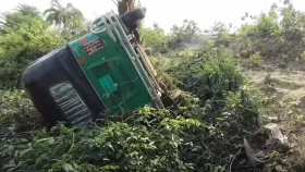 নিয়ন্ত্রণ হারিয়ে সিএনজি খাদে, প্রাণ গেল ২ জনের