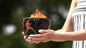 অ্যাথেন্সে জ্বলল প্যারিস অলিম্পিকের শিখা