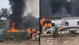 &lsquo;সারেগামাপা&rsquo;র শুটিং ফ্লোরে আগুন!
