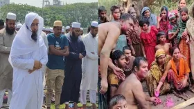 বৃষ্টির জন্য একদিকে নামাজ-দোয়া অন্যদিকে ব্যাঙের বিয়ে