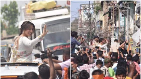 বাবার নির্বাচনী প্রচারণায় নেহা
