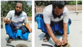 সূর্যের তাপে ডিম পোচ!