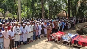 একই পরিবারের ৪ জনের দাফন সম্পন্ন, শোকের মাতম