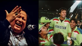 পাকিস্তানের বিশ্বকাপ জেতায় ভূমিকা ছিল নুসরাত ফাতেহ আলী খানের