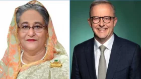 শেখ হাসিনাকে অস্ট্রেলিয়ার প্রধানমন্ত্রীর অভিনন্দন