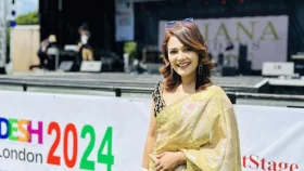 লন্ডনে প্রথমবার উপস্থাপনায় মৌসুমী মৌ &nbsp;