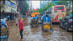 ঘূর্ণিঝড় রিমালের কারণে জলাবদ্ধ নারায়ণগঞ্জ