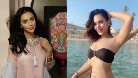 ঘূর্ণিঝড়ে উড়ে গেছে কাপড়, কটাক্ষ ফারিয়াকে