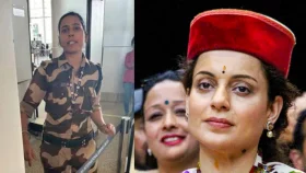বিমানবন্দরে কঙ্গনাকে চড় দিলেন নারী কনস্টেবল!