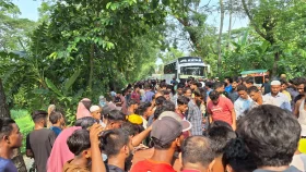 সড়কে মরে পড়ে ছিল একজন, পাশে কাতরাচ্ছিল স্বামী-স্ত্রী