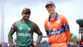 কিংসটাউনে ব্যাটিংয়ে নামতেই সাজঘরে শান্ত