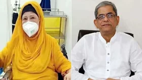 হাসপাতালে খালেদা জিয়াকে দেখতে গেলেন মির্জা ফখরুল