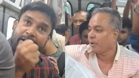 মেট্রোরেলে এক যাত্রীকে কামড়ে দিল আরেক যাত্রী