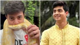 সাপের গালে চুমু খাচ্ছেন অভিনেতা দিব্যজ্যোতি!