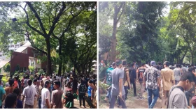 ঢাবিতে ছাত্রলীগ-আন্দোলনকারী মুখোমুখি, ইট-পাটকেল নিক্ষেপ