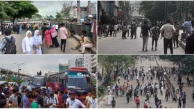 আন্দোলনে অচল ঢাকা