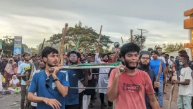 ববিতে গায়েবানা জানাজা, কফিন নিয়ে বিক্ষোভ&nbsp;