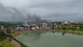 নোয়াখালী জেলা আ.লীগ কার্যালয়ে অগ্নিসংযোগ-ভাঙচুর