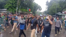 শহীদ মিনারমুখী ছাত্র-জনতার মিছিল